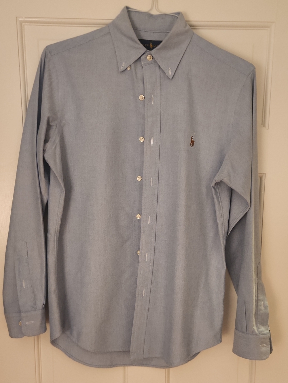 Ralph Lauren Men's Sky Blue Button-Down Dress Shirt